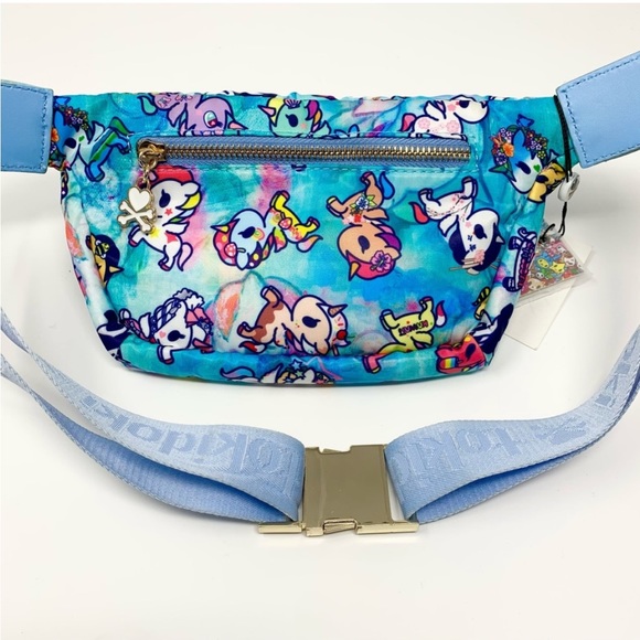 ❤️ Tokidoki Watercolor Paradise Unicorno Rainbow Fanny Pack Waist Belt Bag - Picture 2 of 16